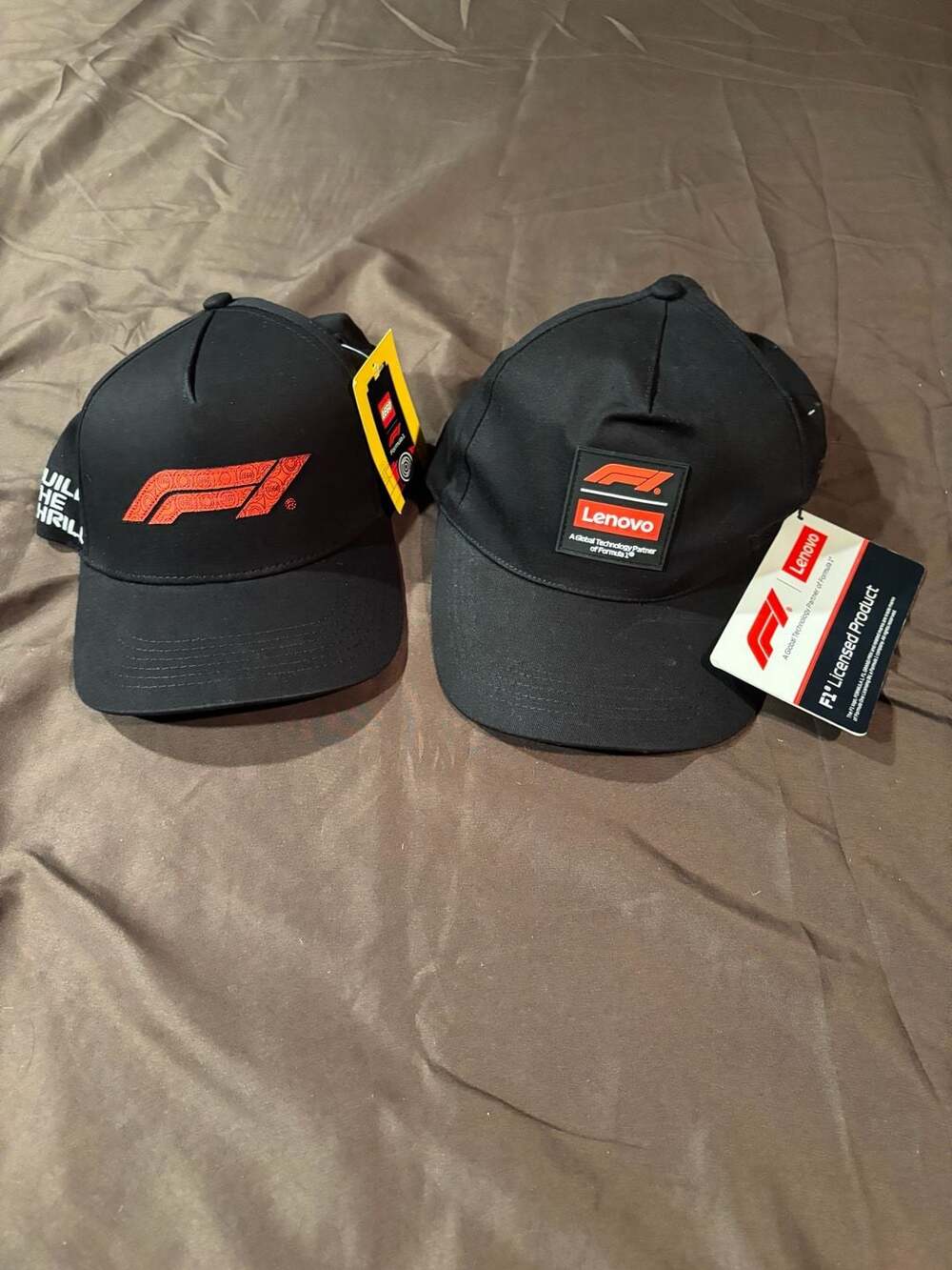 Formula 1 F1 Baseball Cap lot x2 Lego F1
